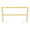 Vestil Steel Safety Handrail with Hardware, 74-1/2 In. x 4 In. x 42 In., Yellow SQ-72-HWR - alternate 3